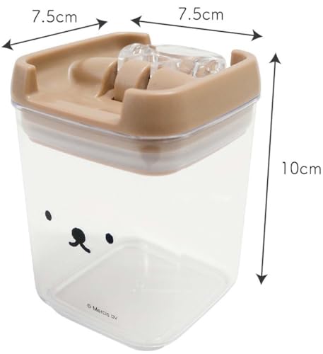 Okato Boris Storage Container, Canister, 9.1 fl oz (270 ml), Face Only, Bolis Easy Lock, Simply collapse the lever to see the contents Clear Container, Width 3.0 x Depth 3.0 x Height 3.9 inches (7.5 x Braun Storage Container, 9.1 fl oz (270