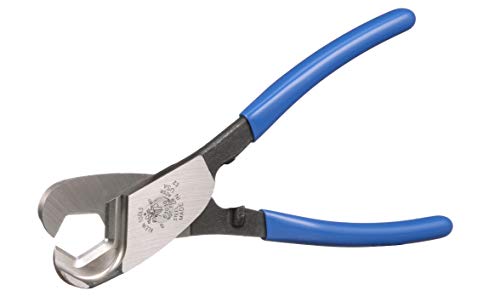 Klein Tools 63030 cable cutter for one-inch aluminum and copper cable, one-hand shearing design
