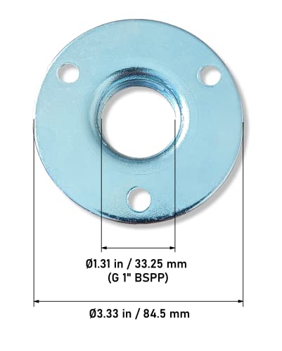 Metal Hydraulic Filling and Ventilation Filter for Oil and Fuel Tanks, Ventilation Lid (with Strainer, BSP 1 Inch Thread, 304 (18/10) Stainless Steel) BSP 1"