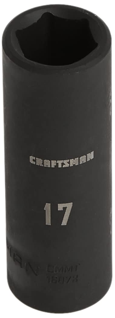 [Australia - AusPower] - CRAFTSMAN Deep Impact Socket, Metric, 1/2-Inch Drive, 17mm (CMMT16078) 17 MM 