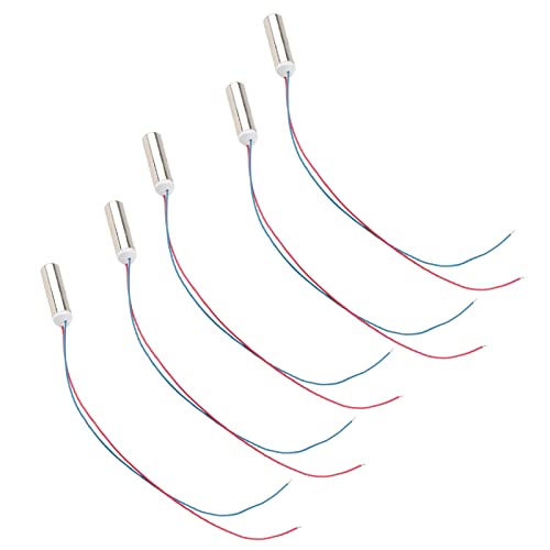 Pack of 5 14500 RPM Waterproof Vibration Motor 12V Vibration Motor Cylindrical Coreless Micro Vibration Motor for Massager