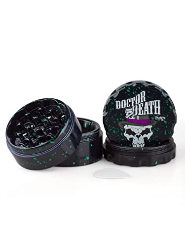 CHONGZ Dr Death 60mm 4 Piece Grinder, Black