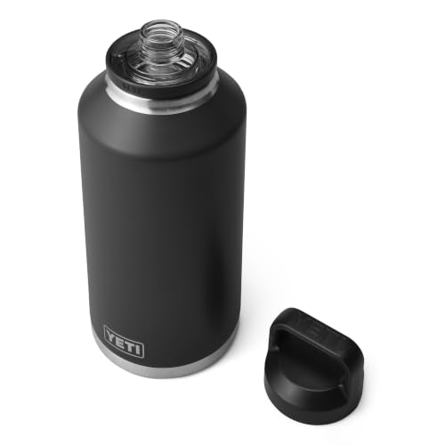 YETI Rambler 64 oz Bottle, Vacuum Insulated, Leakproof, Stainless Steel with Chug Cap, Black
