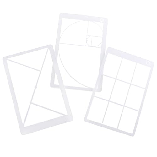 4PCS Golden Ratio Viewer Art Painting Viewfinder with Sliding Mechanism Portable Field of View Capture Tool for Sketching Photography Patchwork Composition Tool