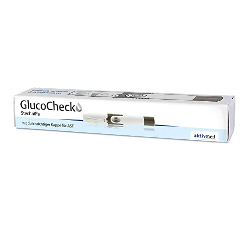 GlucoCheck Lancing Device - Comfortable, Hygienic Blood Collection for Self Control - Compatible with All Universal Lancets 1 piece (pack of 1)