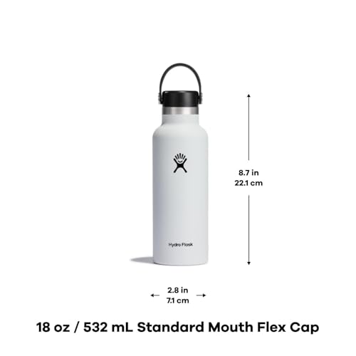 Hydro Flask Standard Flex Cap White 18 Oz
