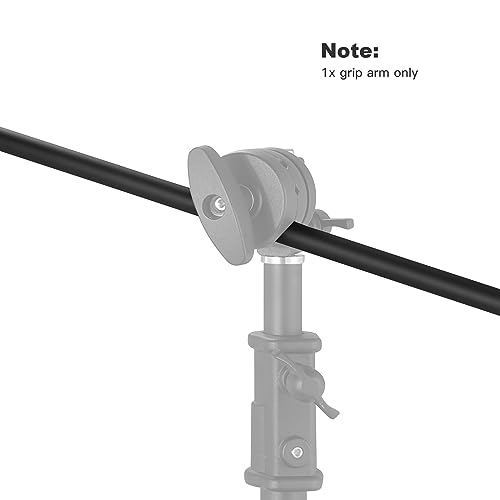 Soonpho 50 inch Extension Grip Boom Arm for Heavy Duty C Stand,Solid Grip Pole with 1/4 & 3/8 Thread for Softbox,Reflector,Umbrella,Flags, Diffusion and Other Studio Photography Equipments(Black) Boom Arm kit B