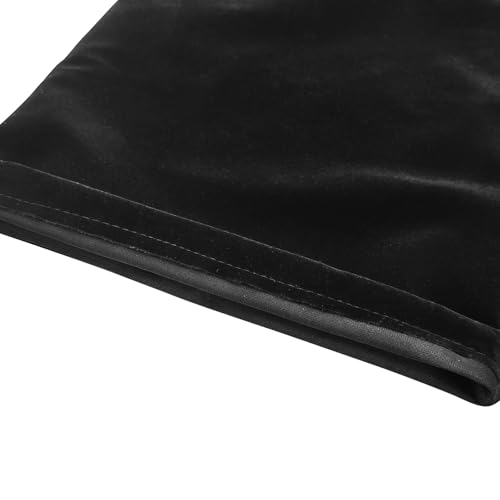 Black Velvet Cremains Urn Bag for Human Ashes - for Use Inside The Urn - Size 12" X 16" (380 Cubic Inches Capacity) - Includes a Resealable PE Material Ashes Storage Bag (Black, X-Large) Black