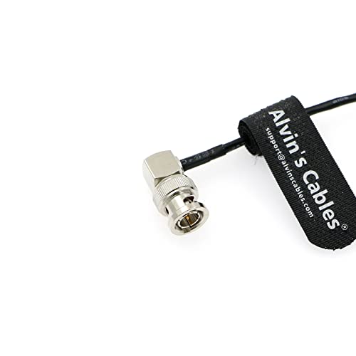Alvin's Cables 3.5mm TRS to BNC Timecode Cable for Canon C70 for Sony F55 FX9, Zaxcom, Zoom F4| F8| F8n from Deity Timecode Generator Box 50CM|19.7inches Locking TRS
