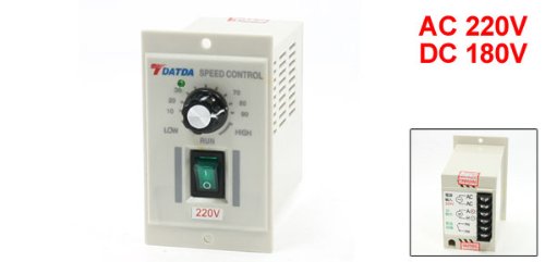 uxcell AC 220V DC 180V Green I/O 2-Position Switch Motor Speed Controller