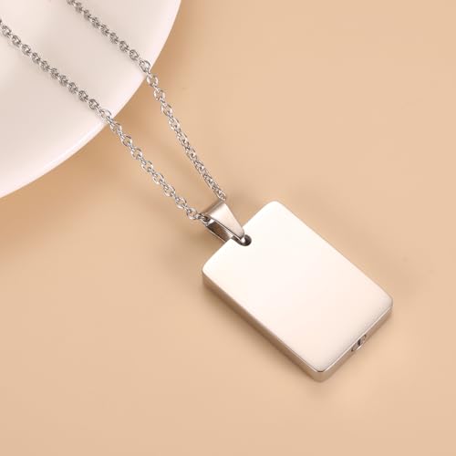 Ace of Spades Urn Necklace For Ashes For Men Women Good Luck Poker Card Cremation Jewelry Stainless Steel Keepsake Memorial Pendant Red