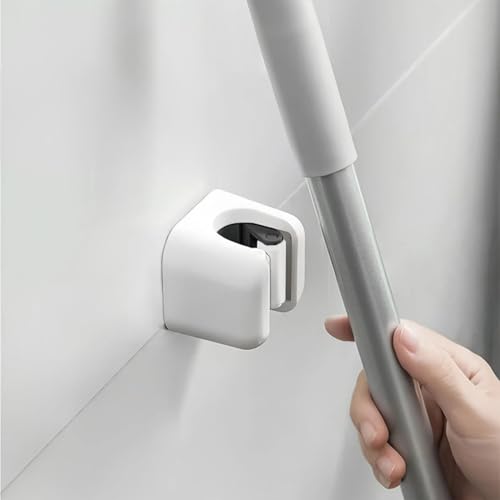 WUBAYI 4 Pack Heavy Duty Mop Broom Tool Wall Mount Wall Mount for Kitchen, Bathroom, Garage and Garden
