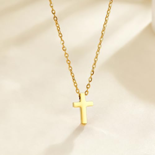 Cremation Jewelry Cross Urn Necklaces for Ashes for Women Men Memorial Keepsake Pendant Human Ashes Gold
