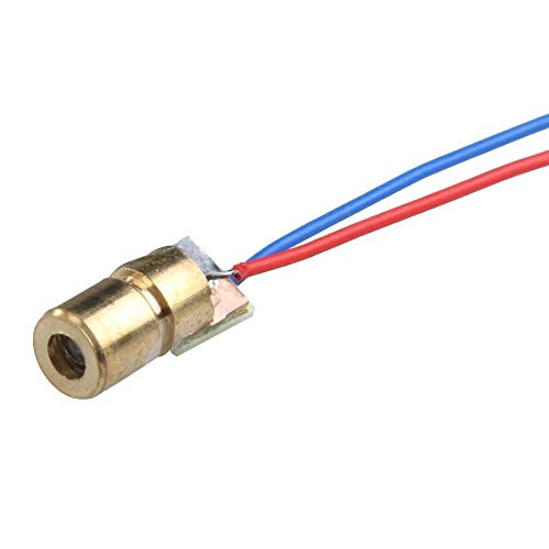 CESFONJER Mini 3 V Laser Diode Laser Module Laser Dot Laser Dot Laser Diode Module Head Diode 650 nm 6 mm Pack of 15