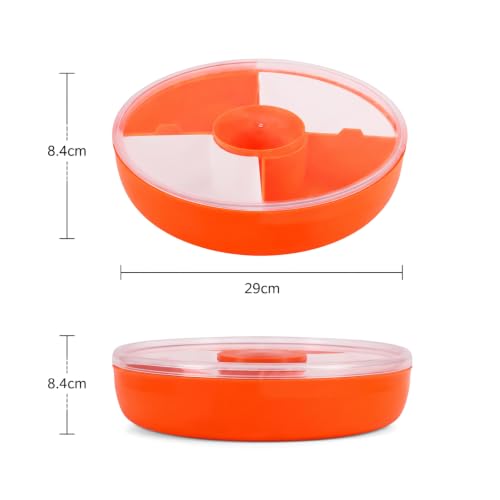 OBreezify orange full-round bucket tray tool organizer for 5-gallon buckets, 2-pack