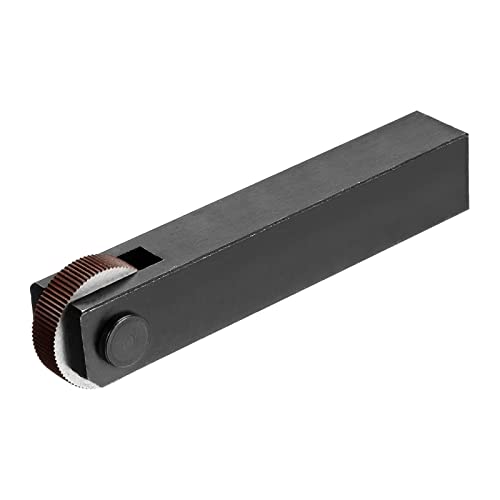 sourcing map Single Straight Knurled Wheel Linear Knurling Tool | Made of high-speed steel, with 1.0 mm pitch