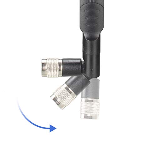 sourcing map GSM GPRS WCDMA LTE Antenna 3G 4G 5dBi 780-960/1710-2700MHz TNC/RP-TNC Connector Omni Direction Foldable Paddle Type TNC Connector TNC Plug