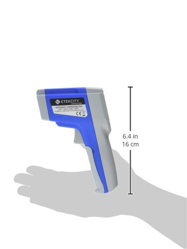 [Australia - AusPower] - Etekcity Digital Thermometers Non-contact-58°F ~1022°F (-50°C ~ 550°C) ith Adjustable Emissivity & Max Measure for Meat Refrigerator Pool Oven, Blue 