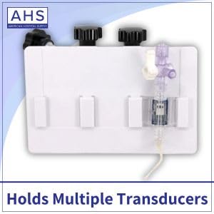 [Australia - AusPower] - AHS American Hospital Supply Transducer Holder for Iv Pole Holds 3 Transducers Oem Arterial Transducer Adjustable Holders Oem Devices (Icu Medical Compatible) ICU Medical Compatible 
