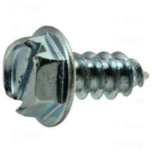 [Australia - AusPower] - 014973265397 Slotted Hex Washer Sheet Metal Screws, 8 x 3/8, Piece-100 , zinc 