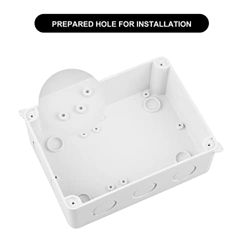 CPROSP Junction Box IP65 Wet Room Box Surface-Mounted Junction Box 150 110 | Waterproof; for diameter 6-12mm; with 10 x cable glands; with hole saw 20 mm 1 piece. IP65 - White - M20 - 150x110x70mm