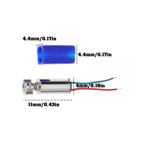 SG Store 10pcs 4x11mm 3V Micro Vibration Motor Suitable for Small Electronic Devices, Portable Devices, Communication Devices