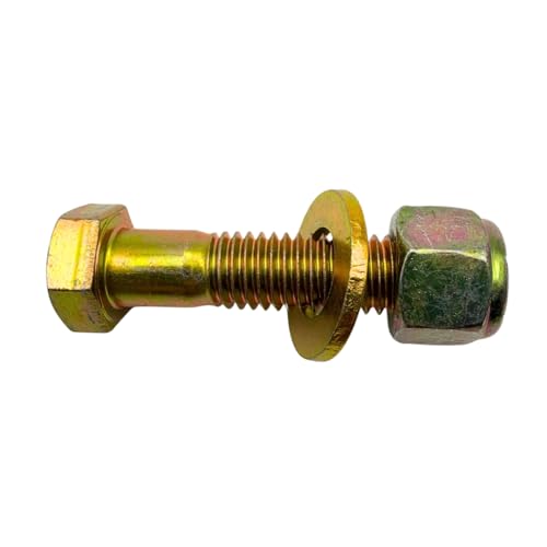 Quantum Forge Grade 8 1/2-13 x 2 hex bolts with flat washers and nylon lock nuts, 4-pack
