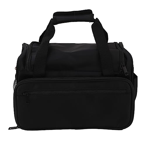 FILFEEL barber carrying bag, large capacity black hairdressing tool messenger bag for salon equipment storage