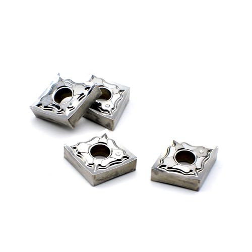 CDBP CNMG431 CNMG120404 carbide turning inserts for aluminum and non-ferrous metals, 10-piece set
