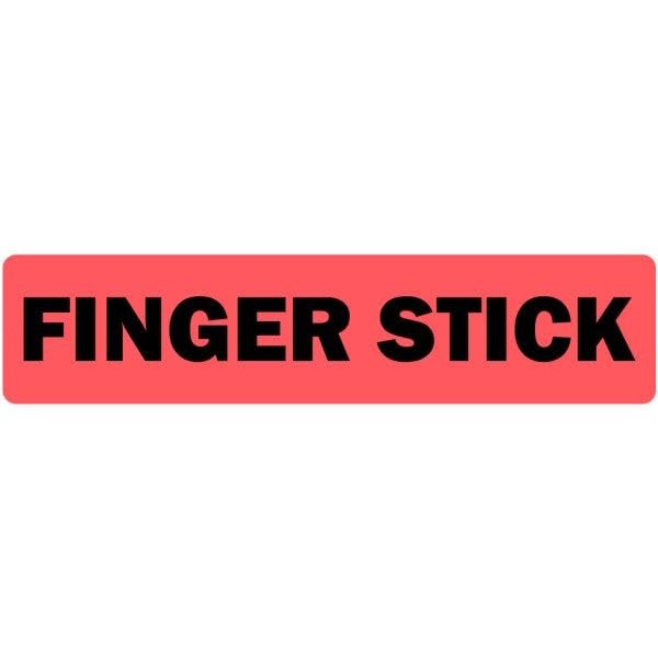 Finger Stick Medical Labels