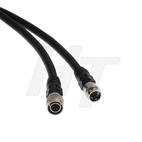 HangTon Extension Cable 12 Pin Hirose Male to 12 Pin Female for Sony Camera (1m) 1m