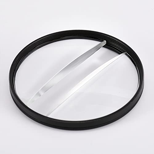 Camera Effect Filter 67mm Bimonthly Filter, Lens Filter with Localized Sharpness Effect, Perfect Photographer Gift for Creative Photography Centerfield Split DiopterFilter