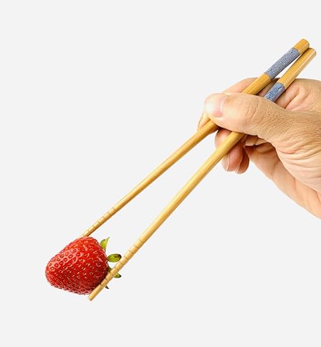 JapanBargain 3671, 10 Pack of 5 Pair Bamboo Chopsticks Set, Reusable Japanese Chinese Korean Wooden Chop Sticks, Hair Sticks, Dishwasher Safe, 9 inch