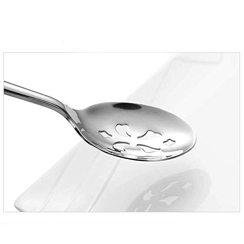 Serving Spoons*2 Slot Spoons* 2 Forks *2 Buffet Colander Stainless Steel Banquet Set, Set of 6. Lenght 9" 6 serving set