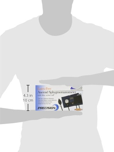 [Australia - AusPower] - MABIS Precision Series Aneroid Sphygmomanometer Manual Blood Pressure Set with Calibrated, Nylon Cuff and Carrying Case, FSA HSA Eligible, Adult Large, Latex Free 