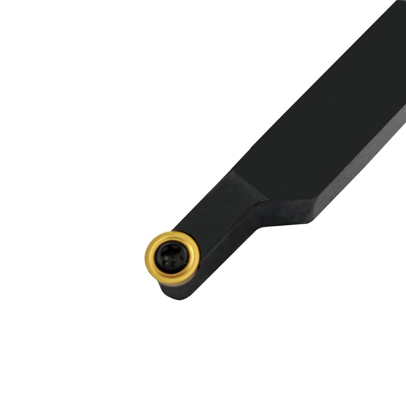 [Australia - AusPower] - 3/8” SRACR1010H06 + R3 Yellow Lathe Turning Holders 90 Degrees Lathe Turning & Profiling Tool Holder for Round Carbide Inserts RCMT0602 Right Hand SRACR1010H06+10psc R3 Yellow 