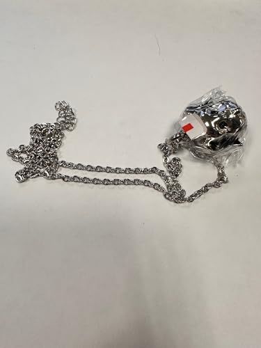 Quiges Stainless Steel Memorial Ash Holder Pet Dog Pendant for Cremation Urn Keepsake with Adjustable Cable Chain Necklace 46 to 52 cm