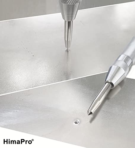HimaPro center punch set with two automatic spring-loaded punches and one solid 4-inch center punch