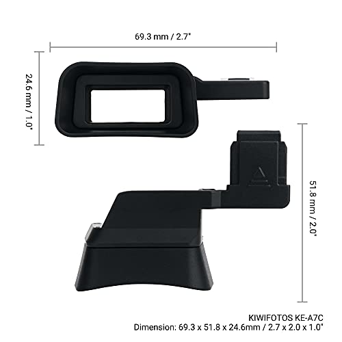 Kiwifotos Soft Viewfinder Eyecup Eye Cup Eyepiece for Sony A7C Camera Sony A7C Eyecup Replacement