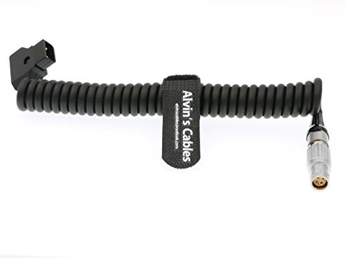 Alvin's Cables RED Komodo-X 1B 6 Pin Female to D-Tap Coiled Power Cable for RED V-Raptor DSMC2 Epic Scarlet Camera, for DJI Ronin 4D coiled cable straight 6 pin