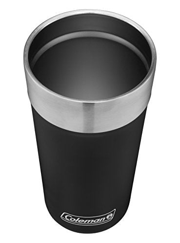 Coleman 20oz. Brew Stainless Steel Insulated Tumbler, Black 20 Ounces