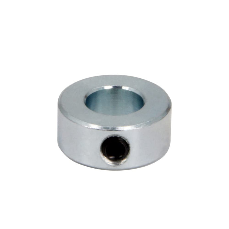[Australia - AusPower] - 1/2" Bore Shaft Collar with Zinc Plated Solid Steel Style Set Screw Shaft Collars for Machinery and Industrial Use, 8pcs/Pack (Silver-1/2") 1/2" 