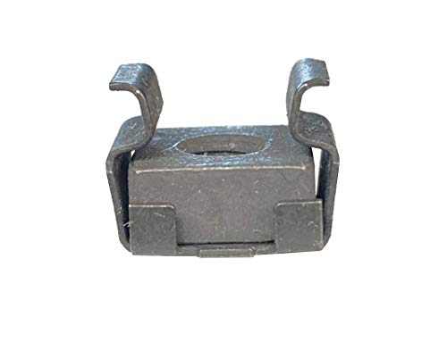 RackGold M5 black snap cage nuts, 100-pack clip-on nuts for server racks, USA made