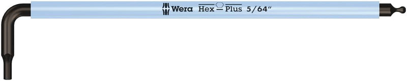 Wera 05022640001 950/9 Hex-Plus Multicolour Imperial 2 L-Key Set, Imperial, BlackLaser, 9 Pieces