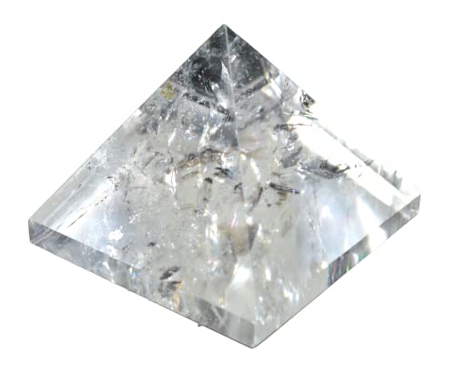 Crystal Quartz Pyramid (Approx. 2 Inches) - All Zodiac Signs - Crown Chakra Alignment - Amplify Your Energy