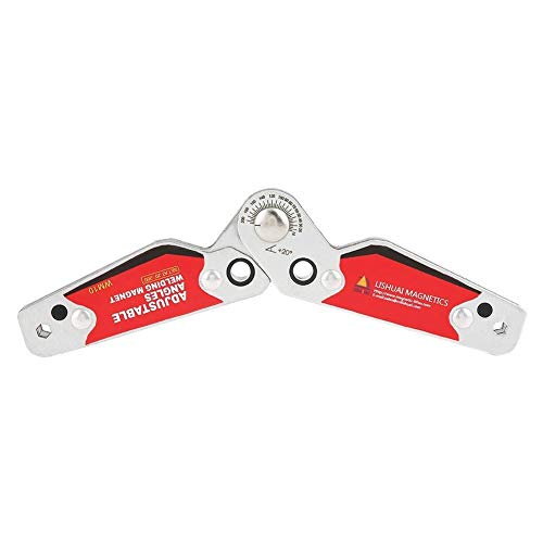 BOROCO Welding Magnet 35kg Pull, Adjustable Magnetic Welding Holder 20°-200° with Scale, Heavy Duty Welder Positioner for Metal Fabrication – Neodymium Hands-Free Tool