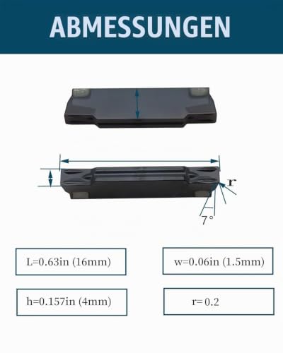 1pc 5/8-Inch Shank MGEHR1616-2 High Quality Lathe Cutting Tool Holder with 10 Pieces MGMN200 Inserts for Insertion for Steel (MGEHR1616-2+ MGMN200) MGEHR1616-2+ MGMN200