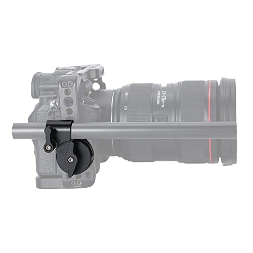 NICEYRIG M6 Thread Rosette Mount to 15mm Single Rod Clamp Compatible with DSLR Camera Rig Railblock Support System - 428