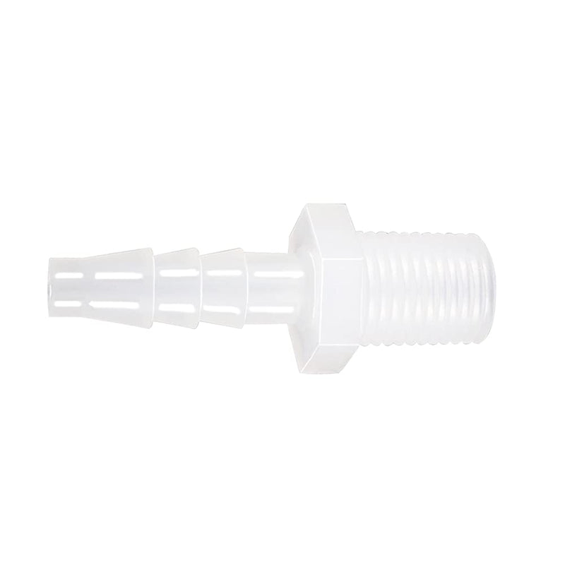 Plastic Hose Barb Fitting, 3/8" Barb X 3/8" NPT Male Thread Adapter Connector Pipe Fittings for Fuel Gas Liquid Air (Pack of 5)