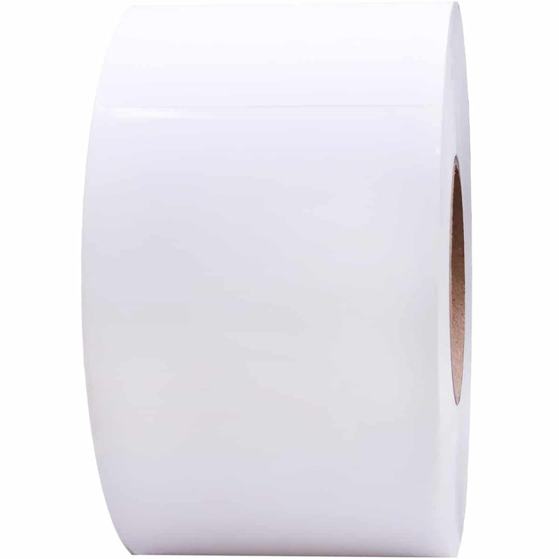 Thermal Transfer Perforated White Labels, 4" x 6.5", 900 Count, 3" Core